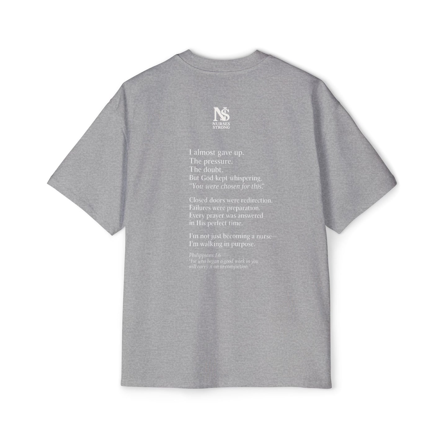 Guided by Faith, Men's Heavy Oversized Tee - Relaxed Casual Vibes, Everyday Wear,