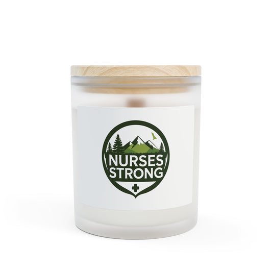 Frosted Glass Candle, 11oz