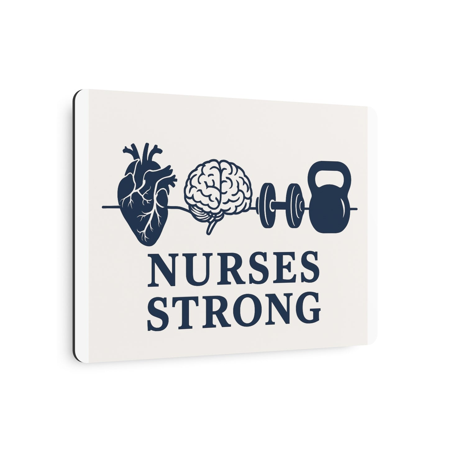 Nurse Strong Metal Art Sign | Wall Decor, Gift for Nurses, Motivational Art, Healthcare Decor, Nurse Appreciation