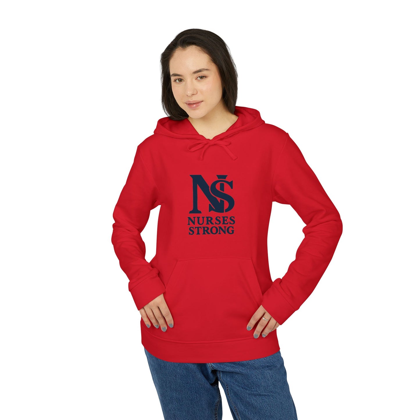 Nurses Strong Hoodie, Unisex Fleece Pullover, Comfortable Nursing Gift, Medical Apparel, Appreciation Sweatshirt, Motivational Wear