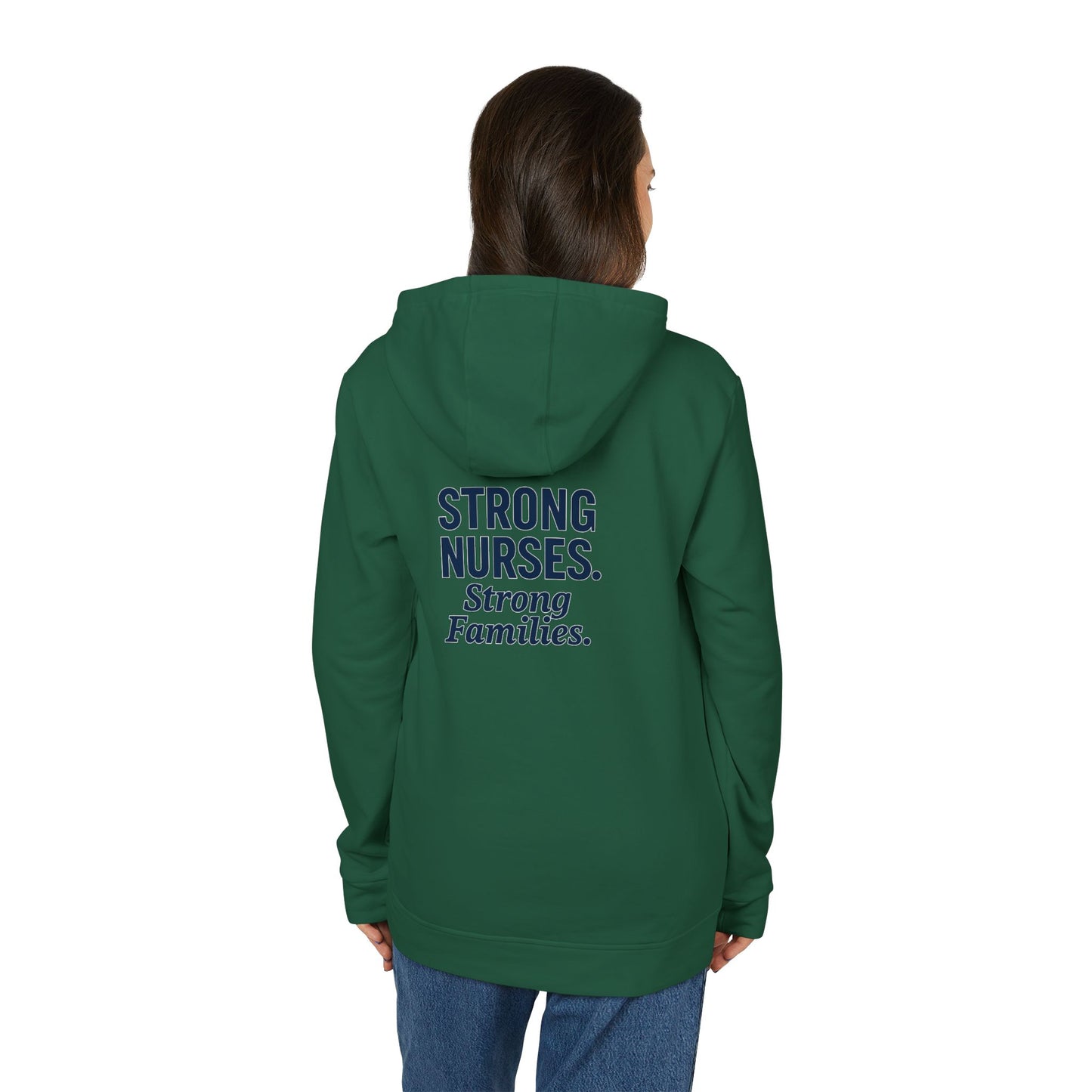 Nurses Strong Hoodie, Unisex Fleece Pullover, Comfortable Nursing Gift, Medical Apparel, Appreciation Sweatshirt, Motivational Wear