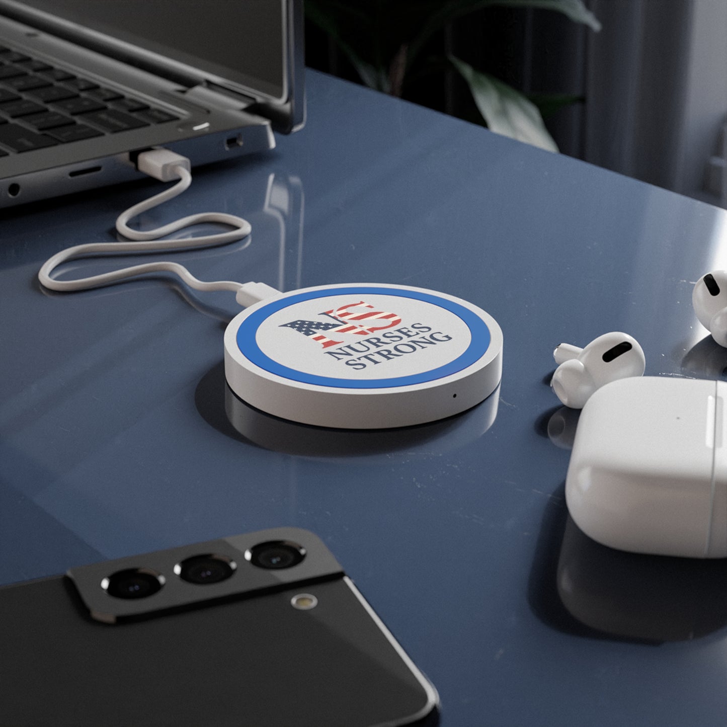 RWB Charging Pad, Gift for Nurses, Quake Phone Charger, Strong Nursing Support, Medical Professional Accessories
