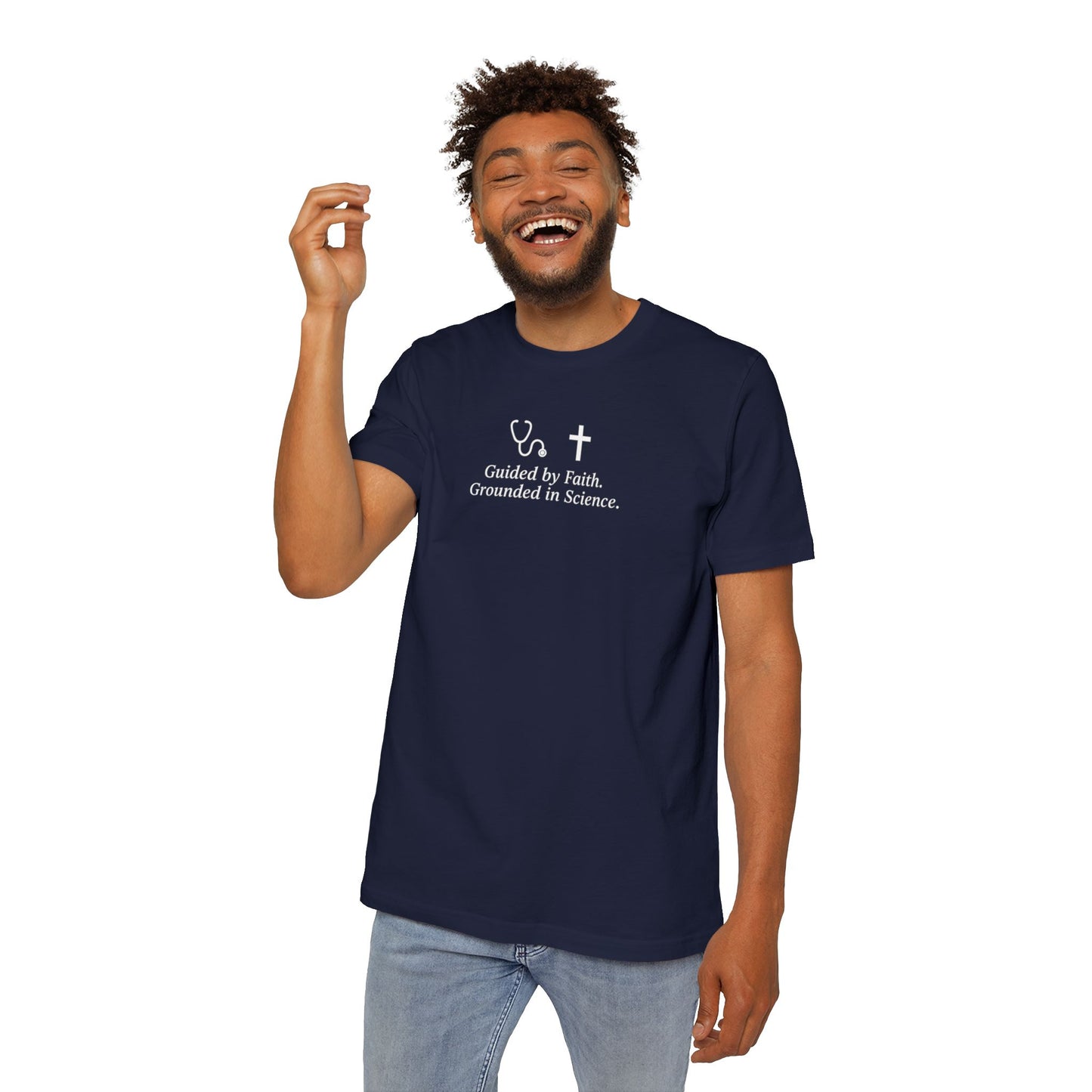 Faith and Science T-Shirt | Casual Wear, USA-Made