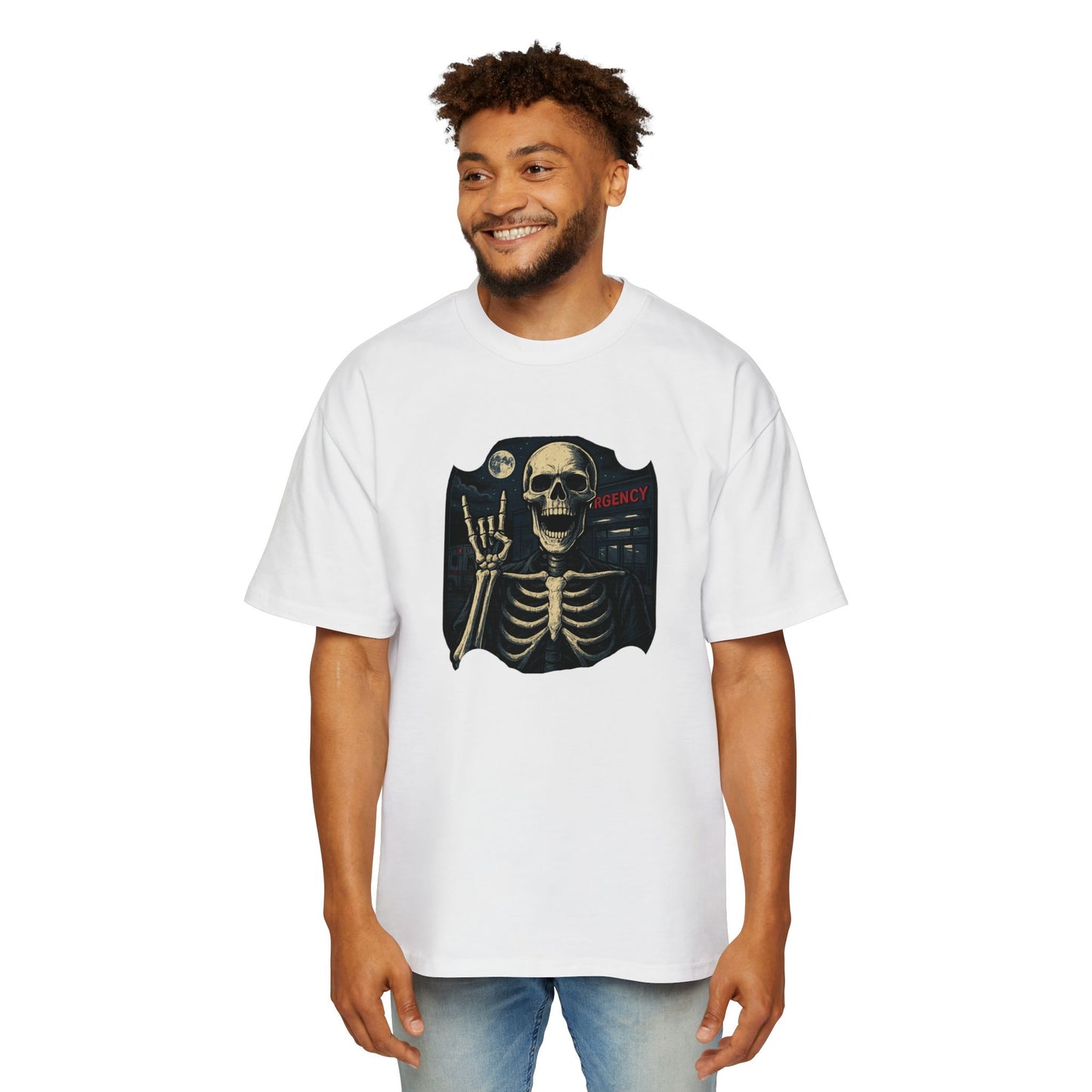 Skeleton Rocker Oversized Tee