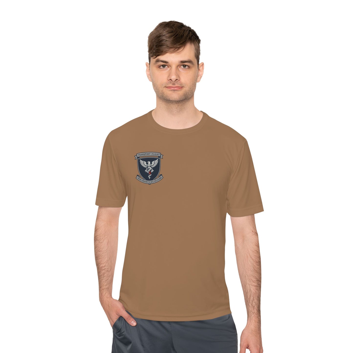 Transport/Flight Moisture Wicking Tee - Comfortable Athletic Shirt, Fitness Wear, Active Lifestyle, Sports Apparel, Workout Top