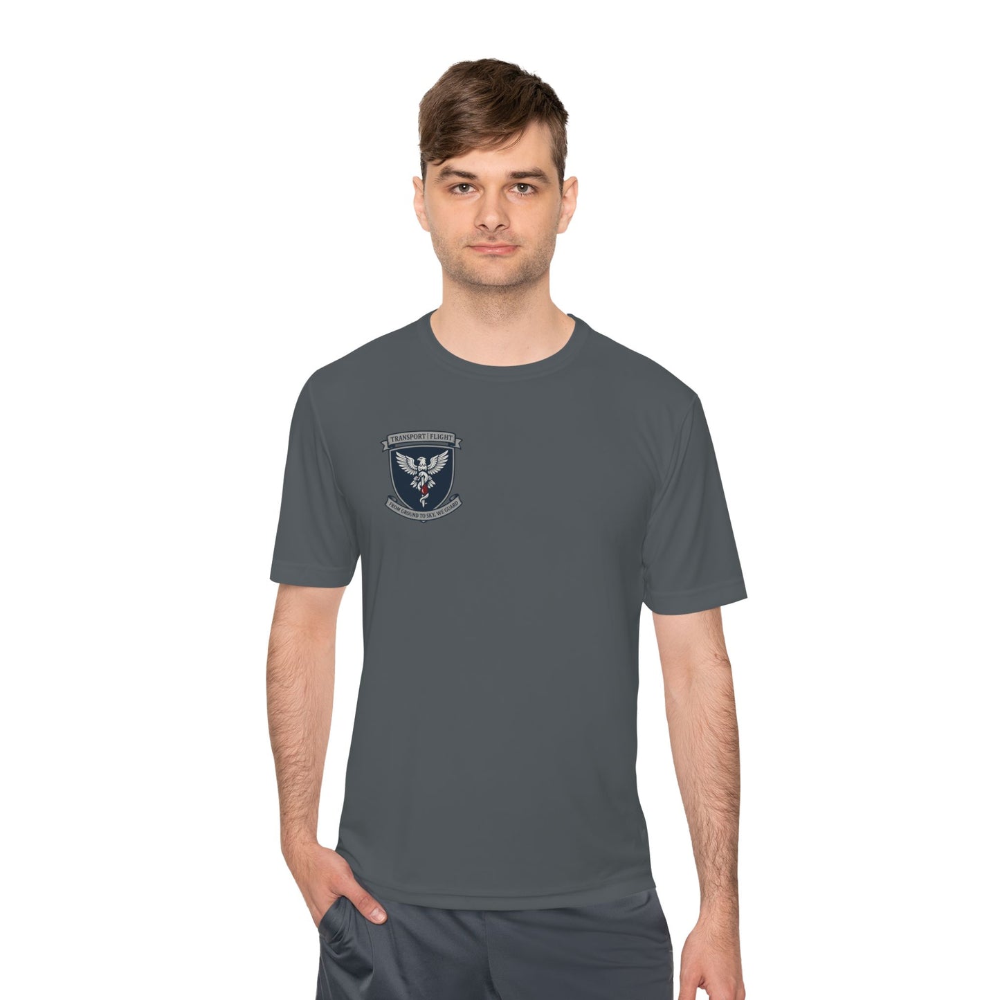 Transport/Flight Moisture Wicking Tee - Comfortable Athletic Shirt, Fitness Wear, Active Lifestyle, Sports Apparel, Workout Top