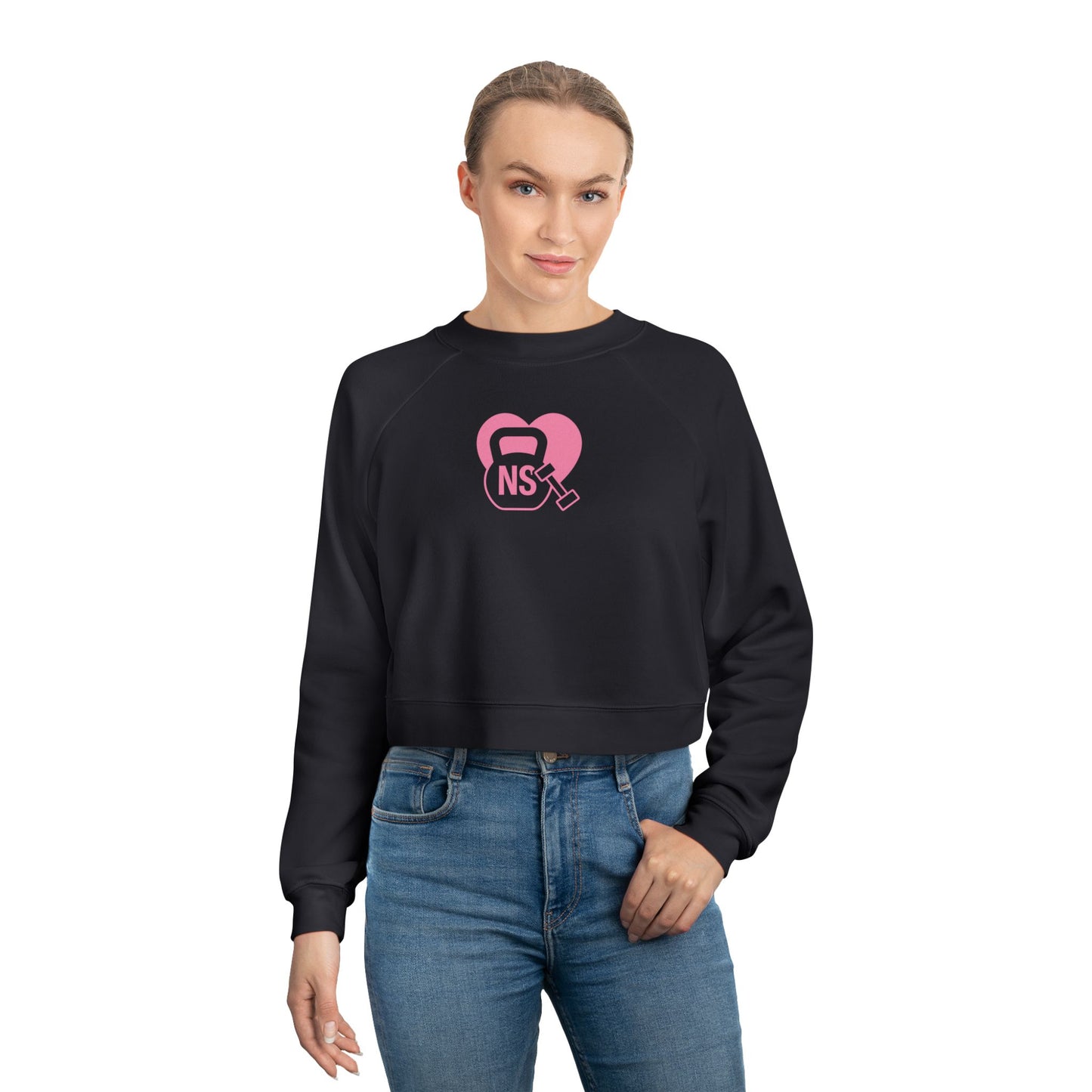 Nurses Strong Cropped Fleece Pullover, Women's Fitness Sweater, Stylish Nurse Gift, Motivational Workout Top, Cozy Athletic Wear