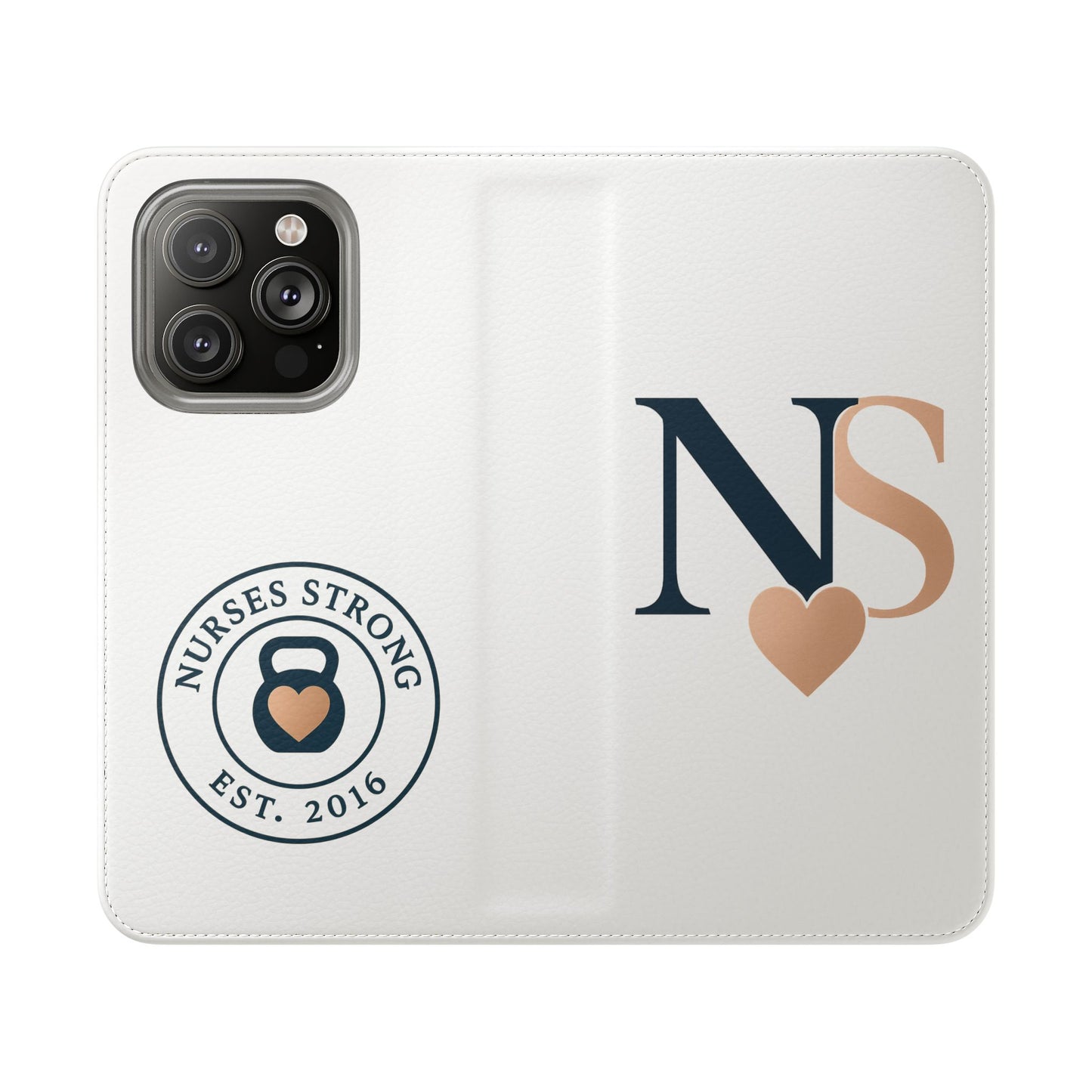 Navy Rose NS  Flip Case | Phone Accessory for Healthcare Workers | Gift for Nurses | Stylish & Functional | Durable Phone Protection