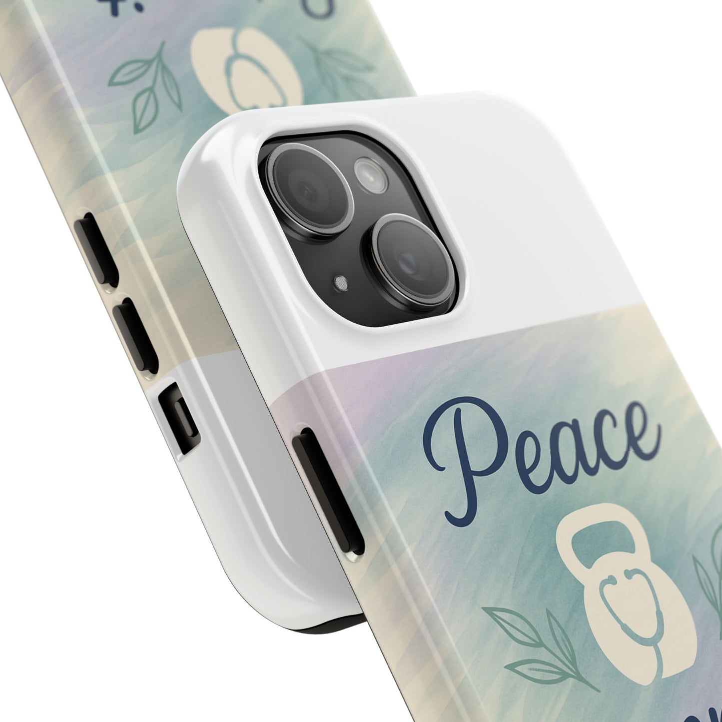 Inspirational Tough Phone Cases for Nurses | Unique Nurse Gifts | Serenity & Peace Design, Durable Phone Covers, Nurse Appreciation