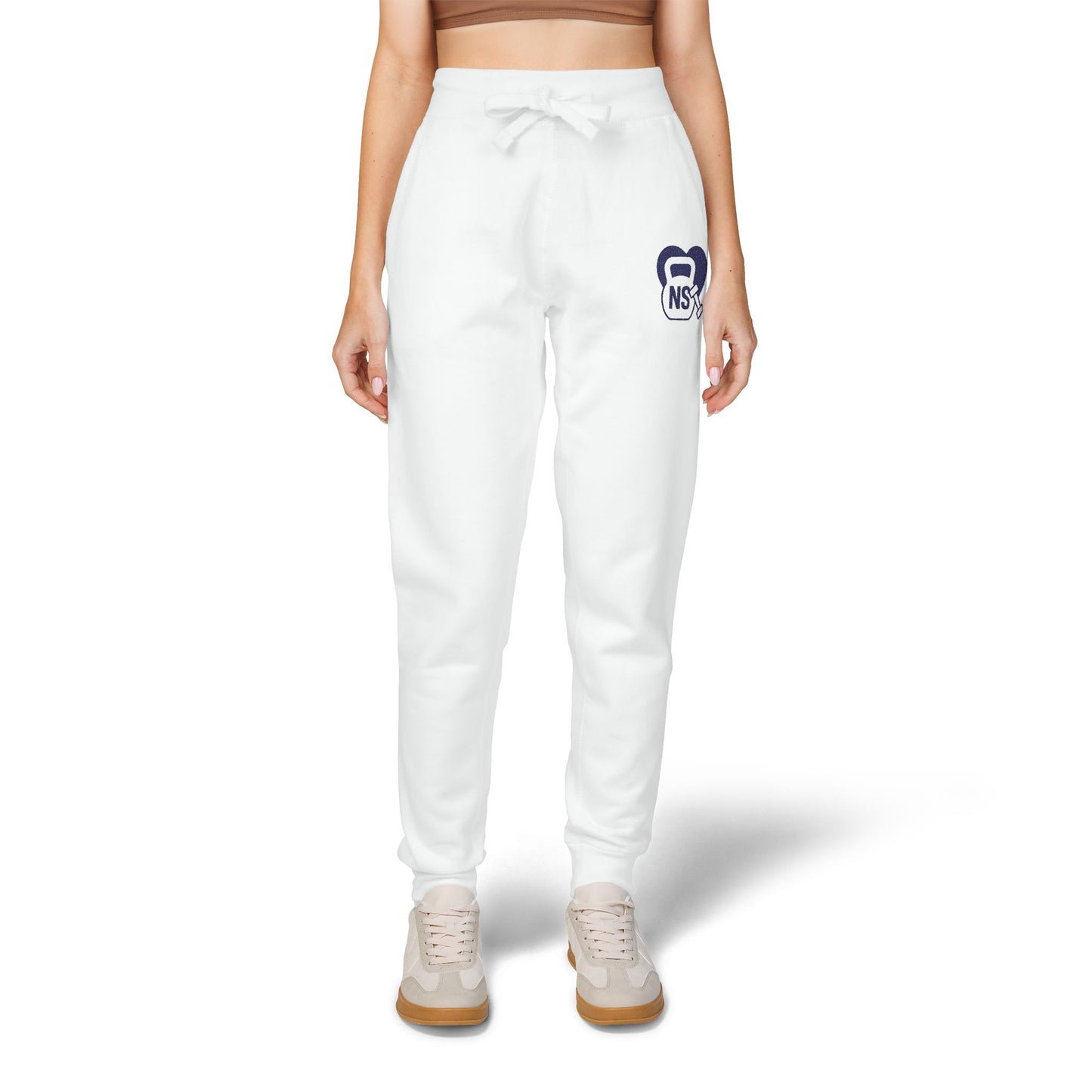 Cozy Embroidered Unisex Fleece Sweatpants, Comfortable Lounge Pants, Perfect for Relaxing, Gifts for Him/Her, Casual Style, Everyday Wear