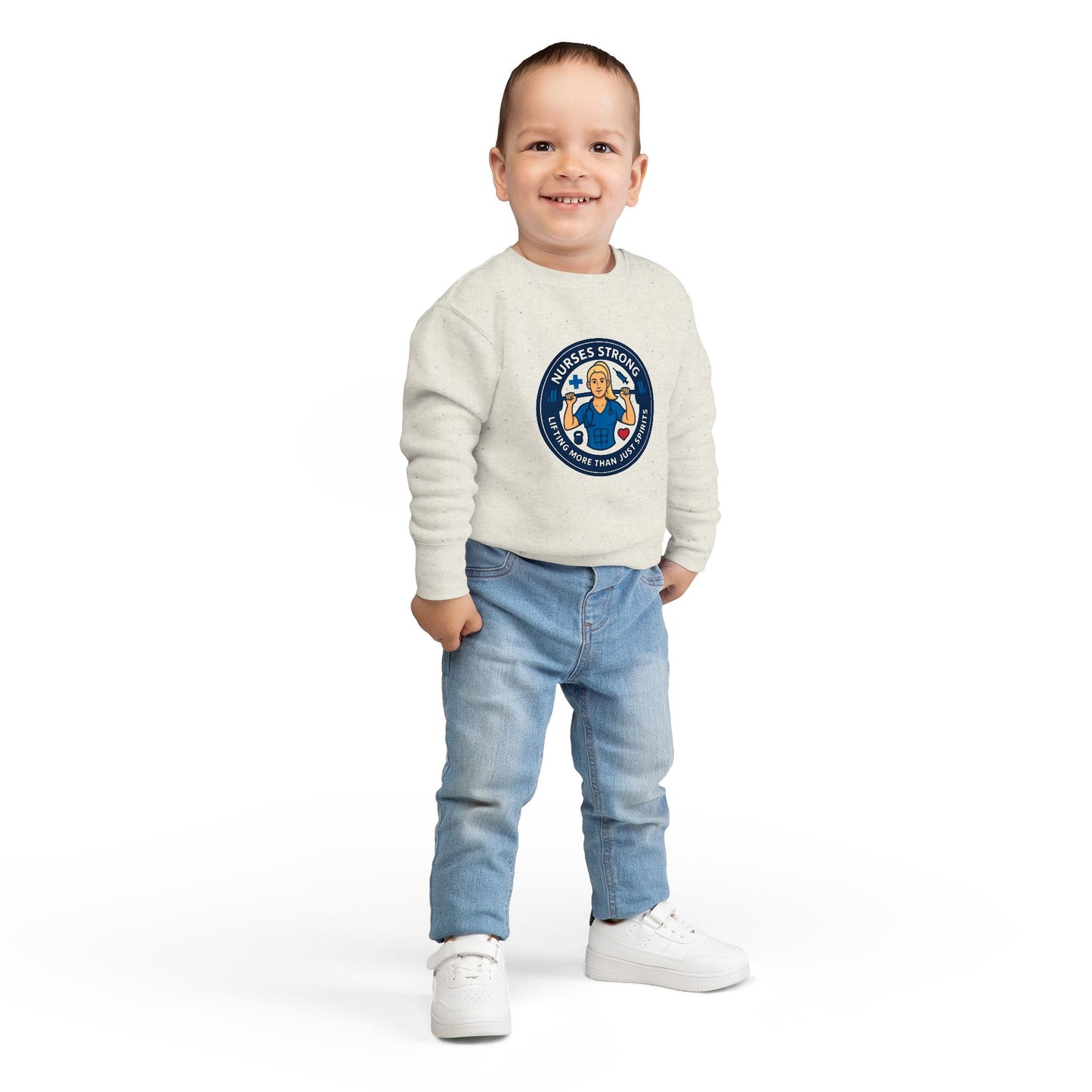 Nurse-Themed Toddler Sweatshirt - Perfect Gift for Little Heroes, Kids' Apparel, Healthcare Appreciation, Birthday Present, Everyday Comfort