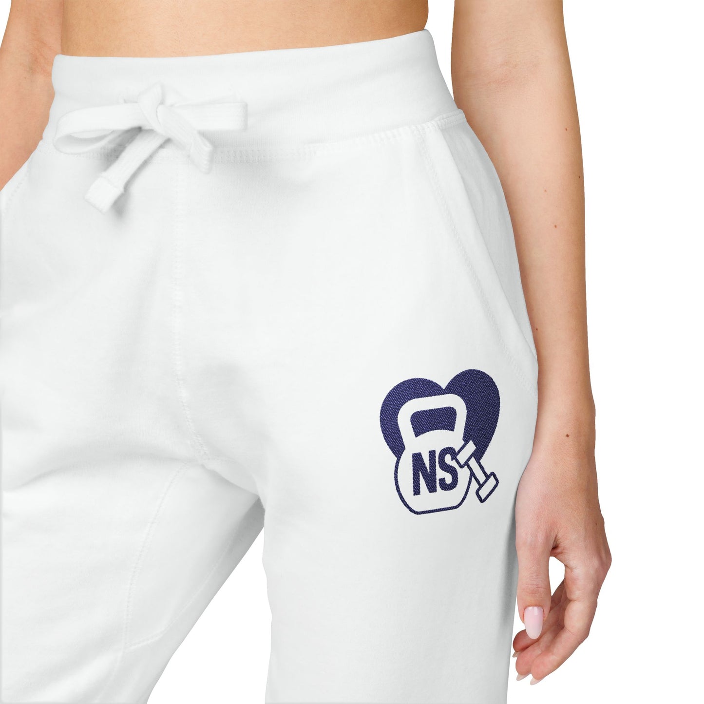 Cozy Embroidered Unisex Fleece Sweatpants, Comfortable Lounge Pants, Perfect for Relaxing, Gifts for Him/Her, Casual Style, Everyday Wear