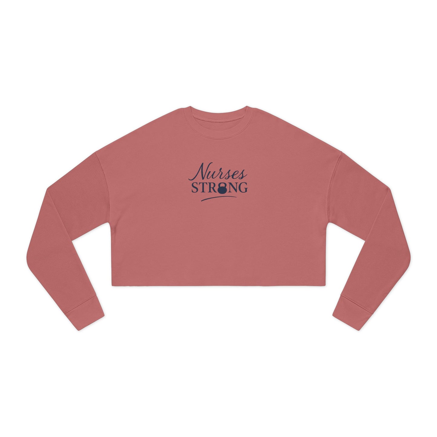 Women's KB Script Cropped Sweatshirt | Cozy Gift for Healthcare Workers | Great for Nurses Appreciation Week, Casual Wear, Workout