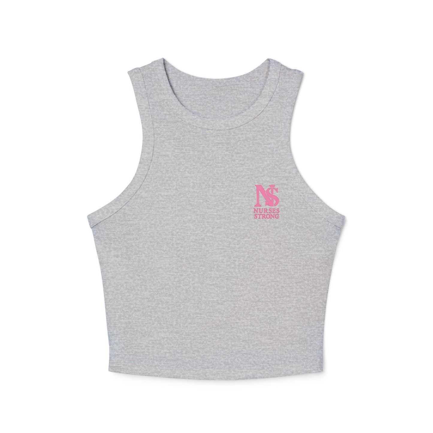 Nurses Strong Racer Tank Top, Women's Workout Tank, Fitness Apparel, Cute Gym Top, Gift for Nurses, Summer Activewear