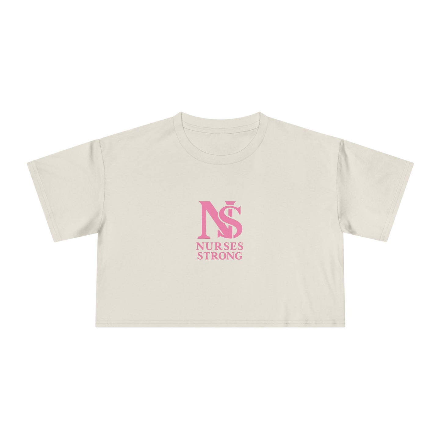 Nurses Strong Women's Crop Tee | Cute Nurse Top, Gift for Nurses, Nursing Graduation Shirt, Medical Apparel, Inspirational T-Shirt