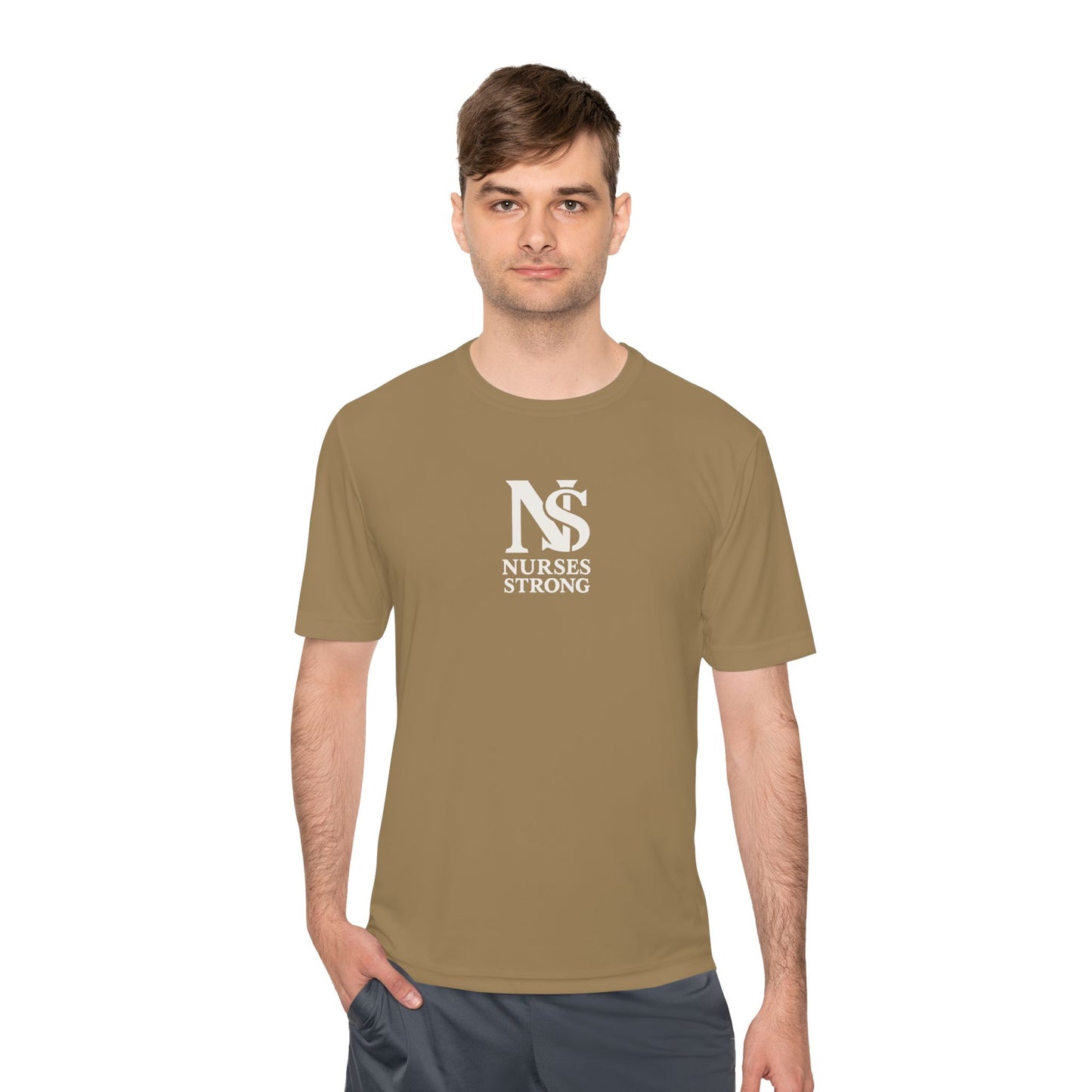 Be the Change Unisex Moisture Wicking Tee - Nurses Strong, Be the Change in Healthcare Tee, Gifts for Nurses, Nursing Apparel, Healthcare Worker Gift