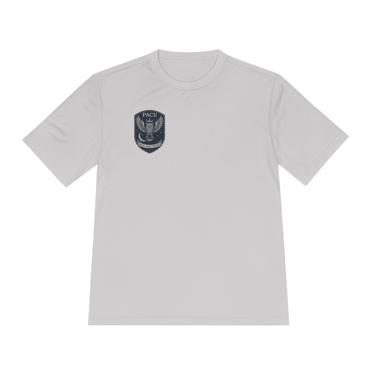 PACU Sigil Wicking Tee with PACU Eagle Emblem, Lightweight Athletic Shirt, Outdoor Activewear, Gym Tee, Perfect for Sports and Training