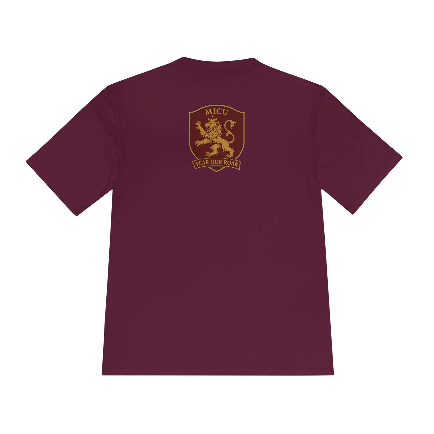 MICU Sigil -Wicking Tee with Crest Design | Activewear for Sports, Gym, Workout, Gift for Fitness Lovers, Casual Wear