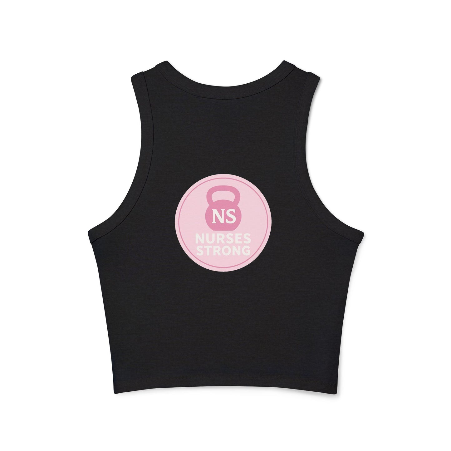 Nurses Strong Racer Tank Top, Women's Workout Tank, Fitness Apparel, Cute Gym Top, Gift for Nurses, Summer Activewear