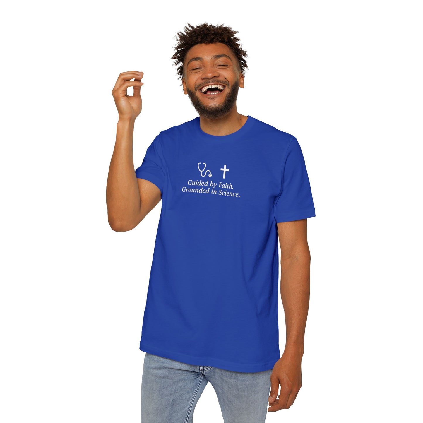 Faith and Science T-Shirt | Casual Wear, USA-Made