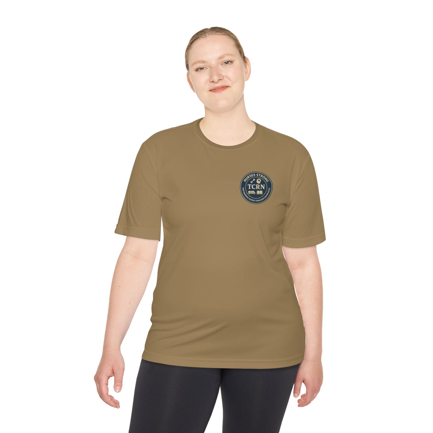 TCRN Nurses Strong Unisex Moisture Wicking Tee - Workout Shirt, Gift for Nurses, Health Care Apparel, Fitness Clothing, Team Spirit Fashion