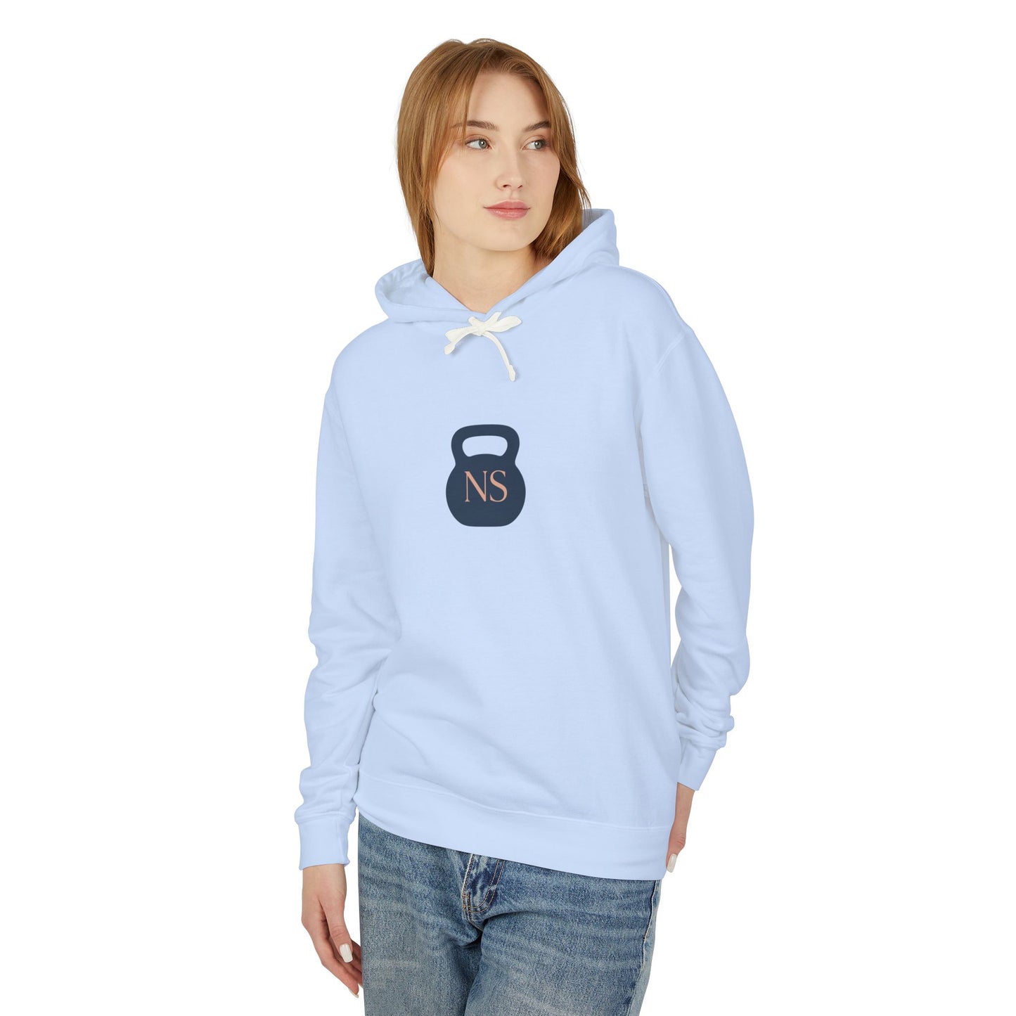 Navy/Rose Gold Kb Unisex Lightweight Hooded Sweatshirt