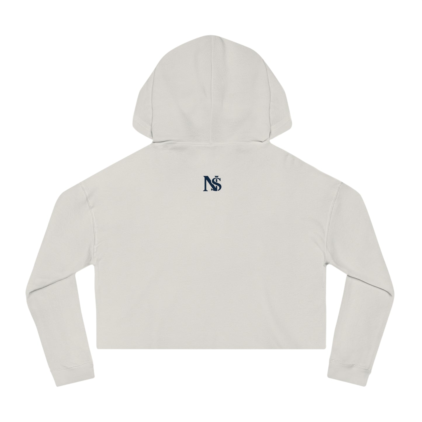 Diamond Cropped Hooded Sweatshirt