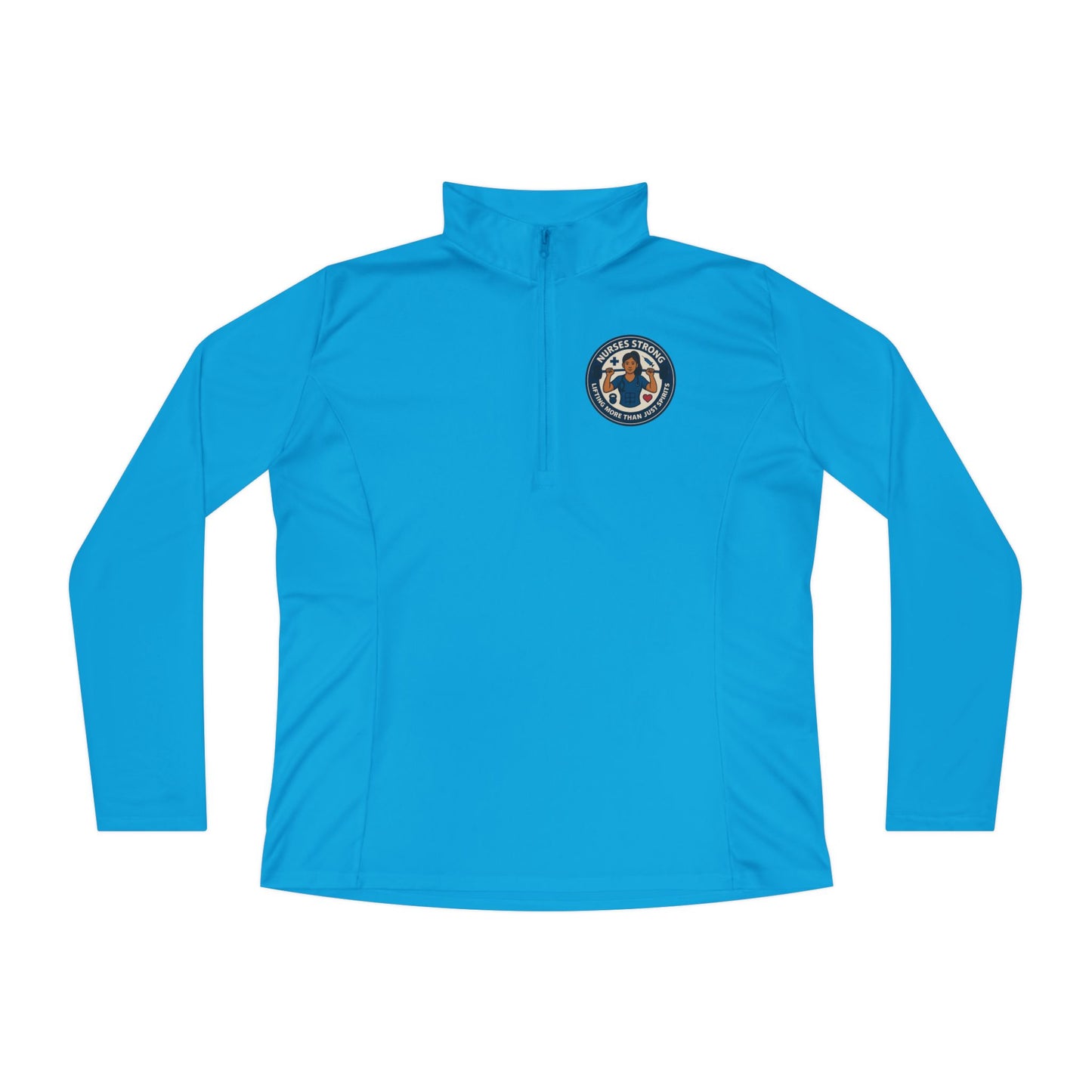 Ladies Quarter-Zip Pullover Sweater, Cozy Sportswear, Stylish Activewear, Perfect for Fall, Great Gift for Her, Casual Outing Outfit