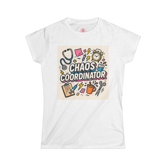 Chaos Coordinator Women's Tee | Fun Graphic Shirt, Gift for Teachers, Moms, Birthdays, Casual Wear