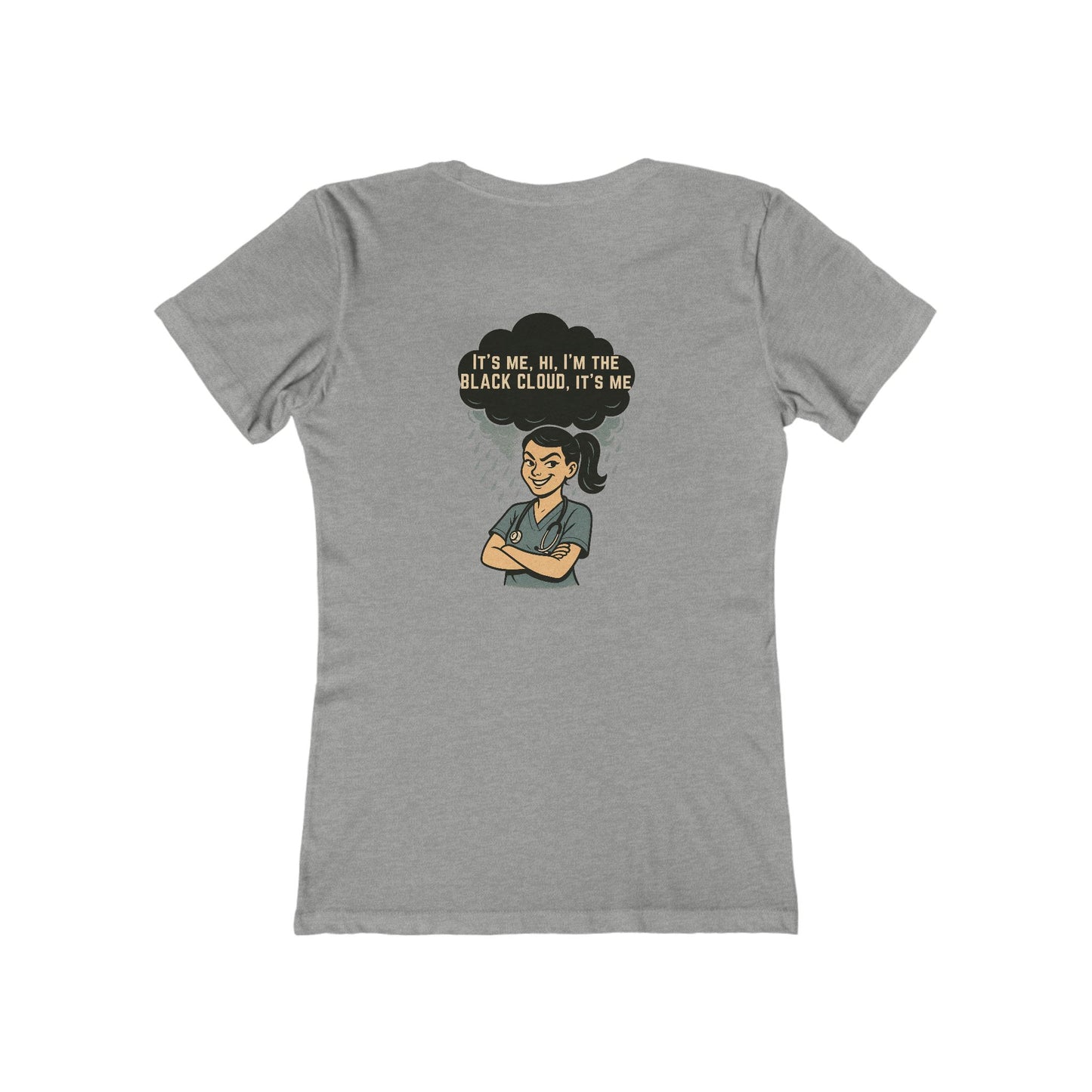 "I’m the Black Cloud” Women's Relaxed Tee, Casual Wear, Gift, Trendy T-Shirt, Everyday Comfort