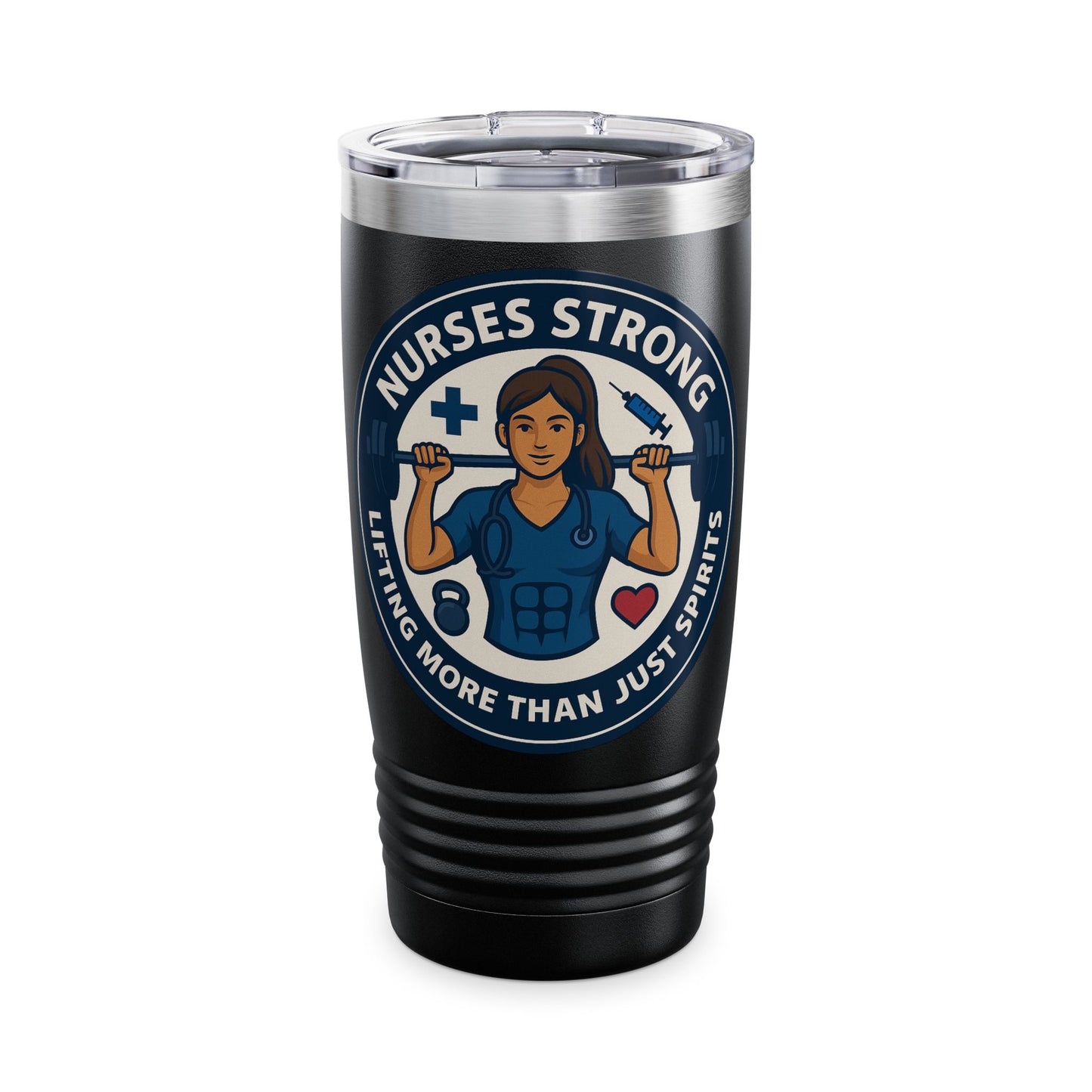 Nurse Strong Tumbler, Inspirational Travel Mug for Healthcare Workers, Gift for Nurses, Motivational Cup, Nursing Student Accessory