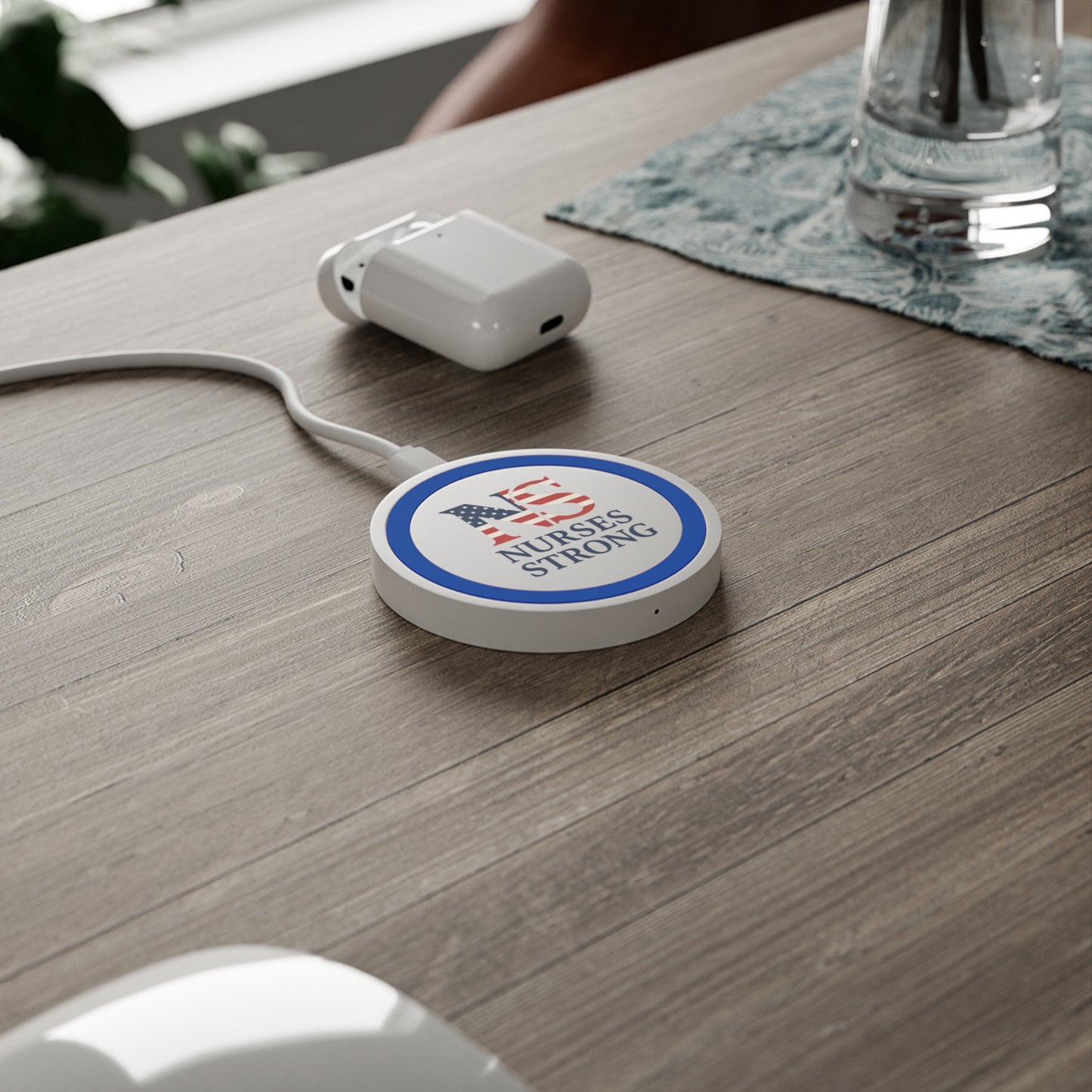 RWB Charging Pad, Gift for Nurses, Quake Phone Charger, Strong Nursing Support, Medical Professional Accessories