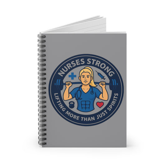 Empowered Nurse Spiral Notebook - Lifting More Than Just Spirits, Nurse Appreciation Gift, Healthcare Professional Journal, Fitness [...]