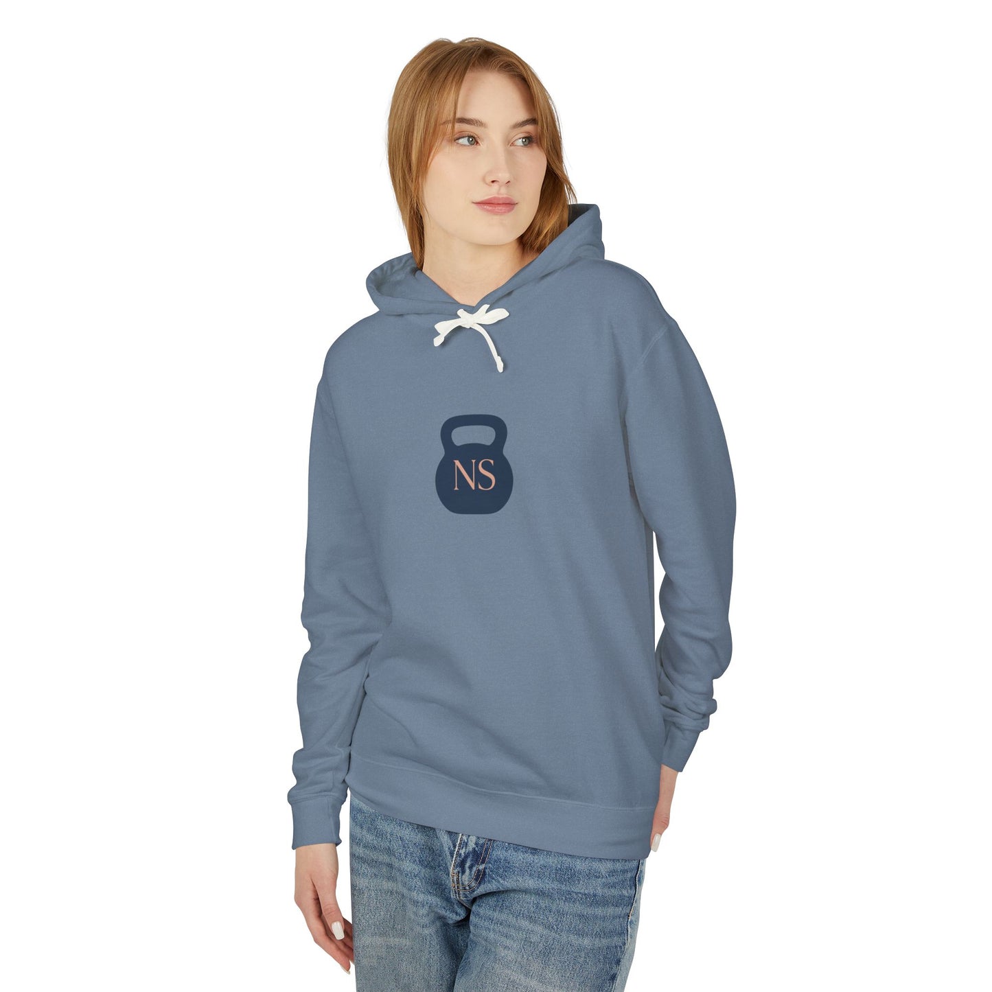 Navy/Rose Gold Kb Unisex Lightweight Hooded Sweatshirt