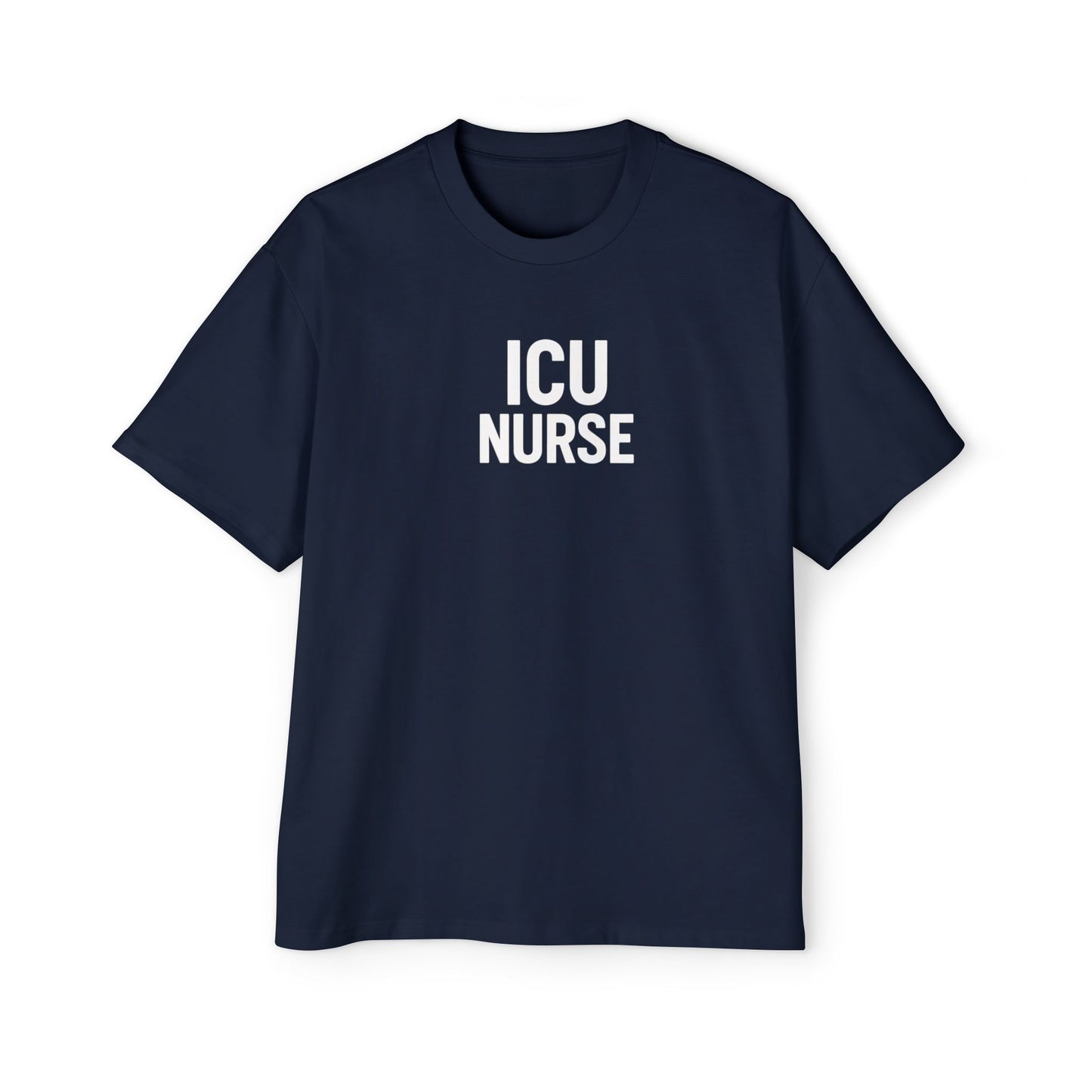 ICU Nurse Oversized Tee - Unisex Nurse Shirt, Gift for Healthcare Workers, Nurse Appreciation, Casual Wear, Red T-Shirt