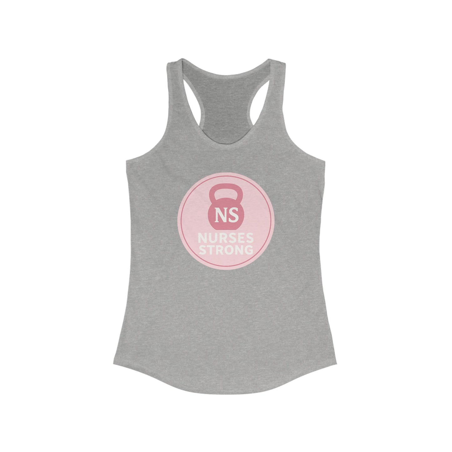 Nurse Strong Racerback Tank | Workout Gear, Gift for Nurses, Fitness Apparel, Casual Wear, Health Care Worker Clothing
