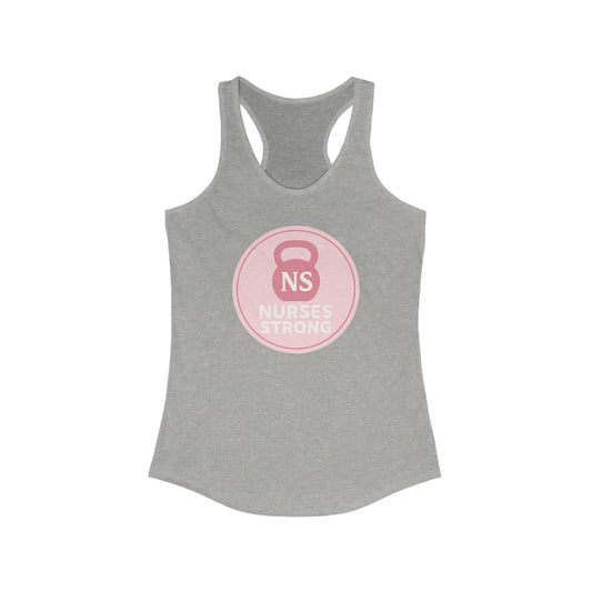 Nurse Strong Racerback Tank | Workout Gear, Gift for Nurses, Fitness Apparel, Casual Wear, Health Care Worker Clothing