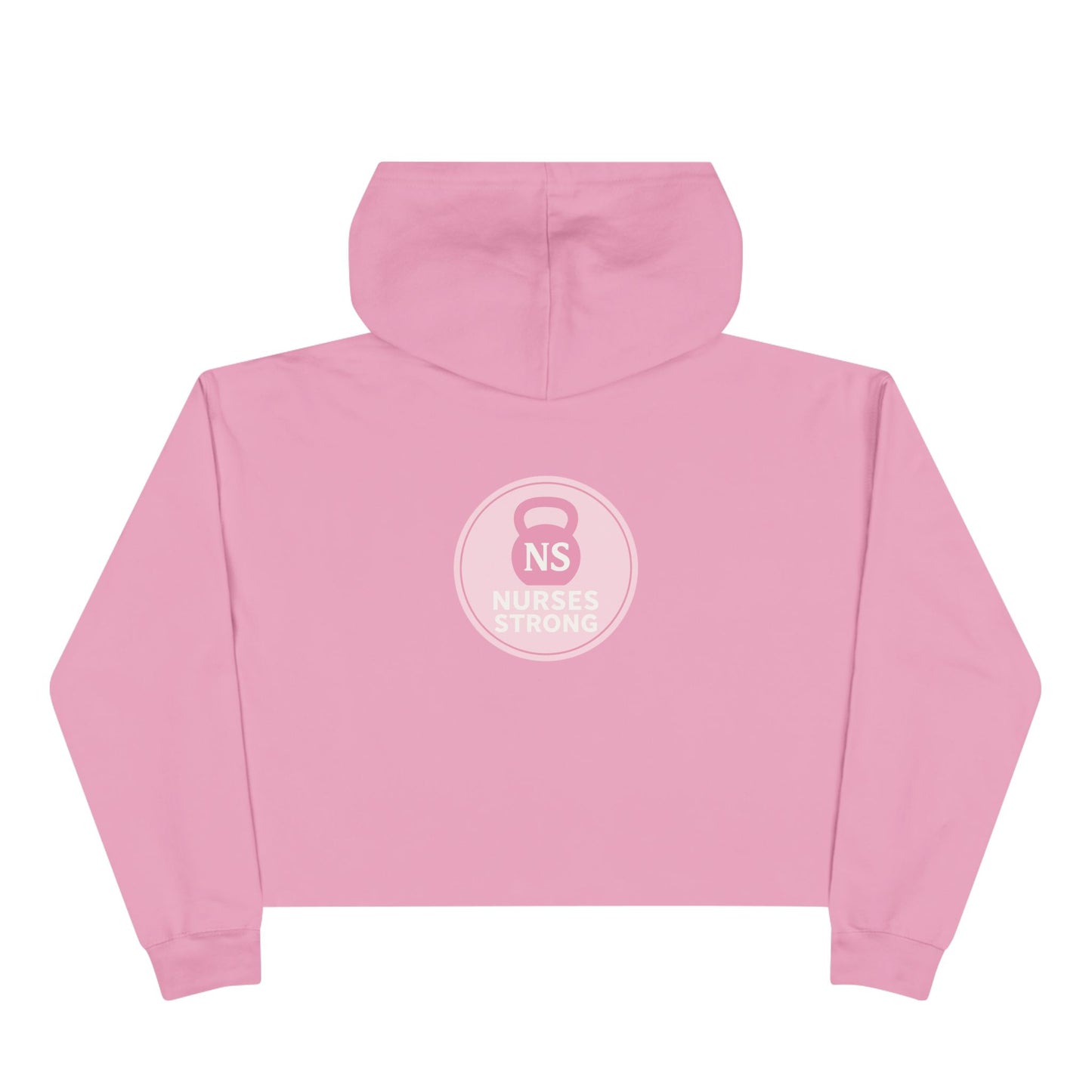Nurses Strong Crop Hoodie | Empowering Workwear, Gift for Nurses, Fitness Apparel, Cozy Lounge Top, Inspirational Clothing