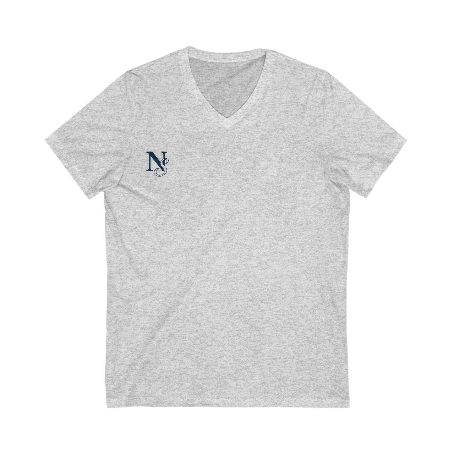 Simple NS V-Neck Tee, Casual T-Shirt, Stylish Everyday Wear
