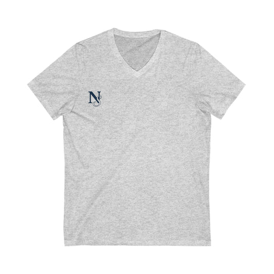 Simple NS V-Neck Tee, Casual T-Shirt, Stylish Everyday Wear