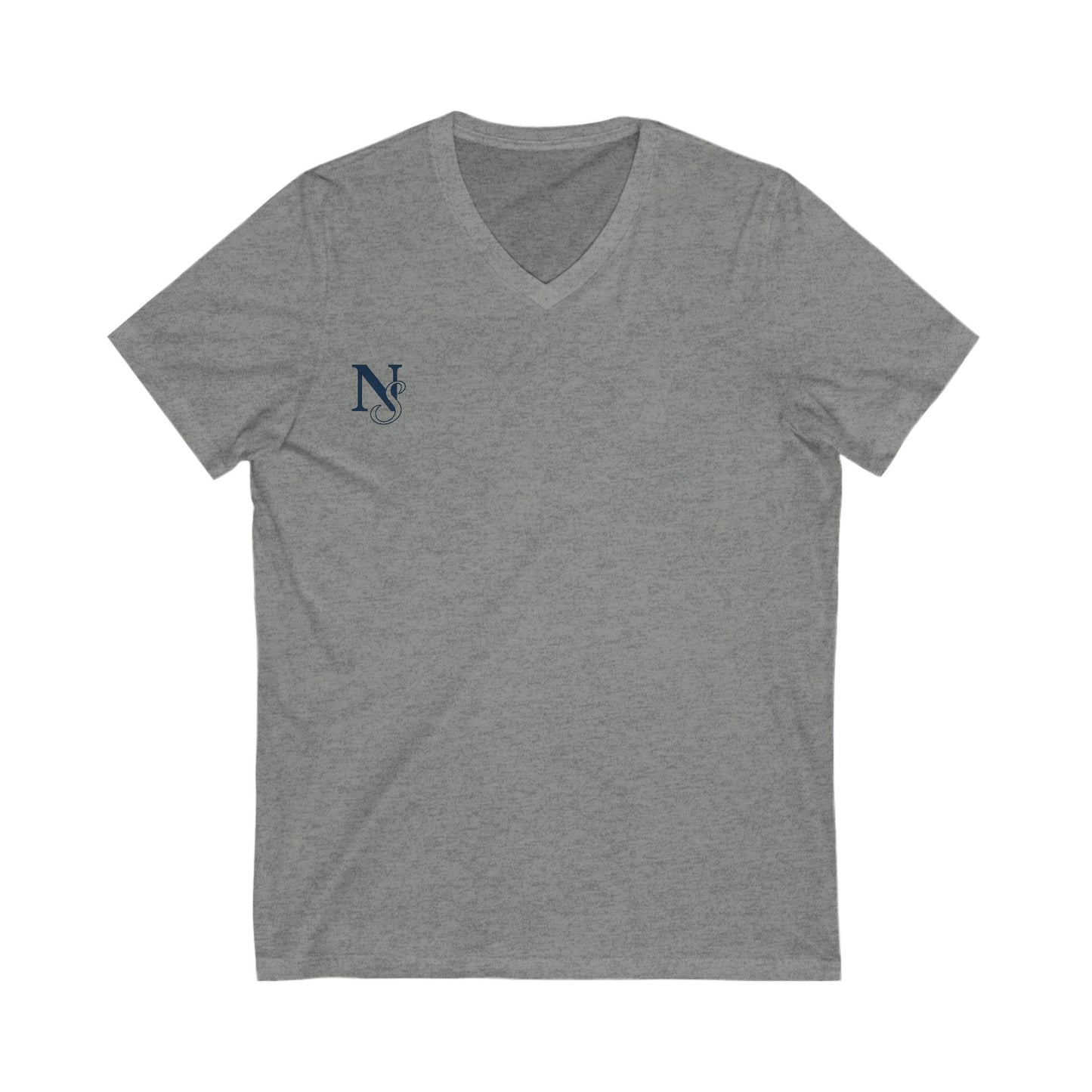 Simple NS V-Neck Tee, Casual T-Shirt, Stylish Everyday Wear