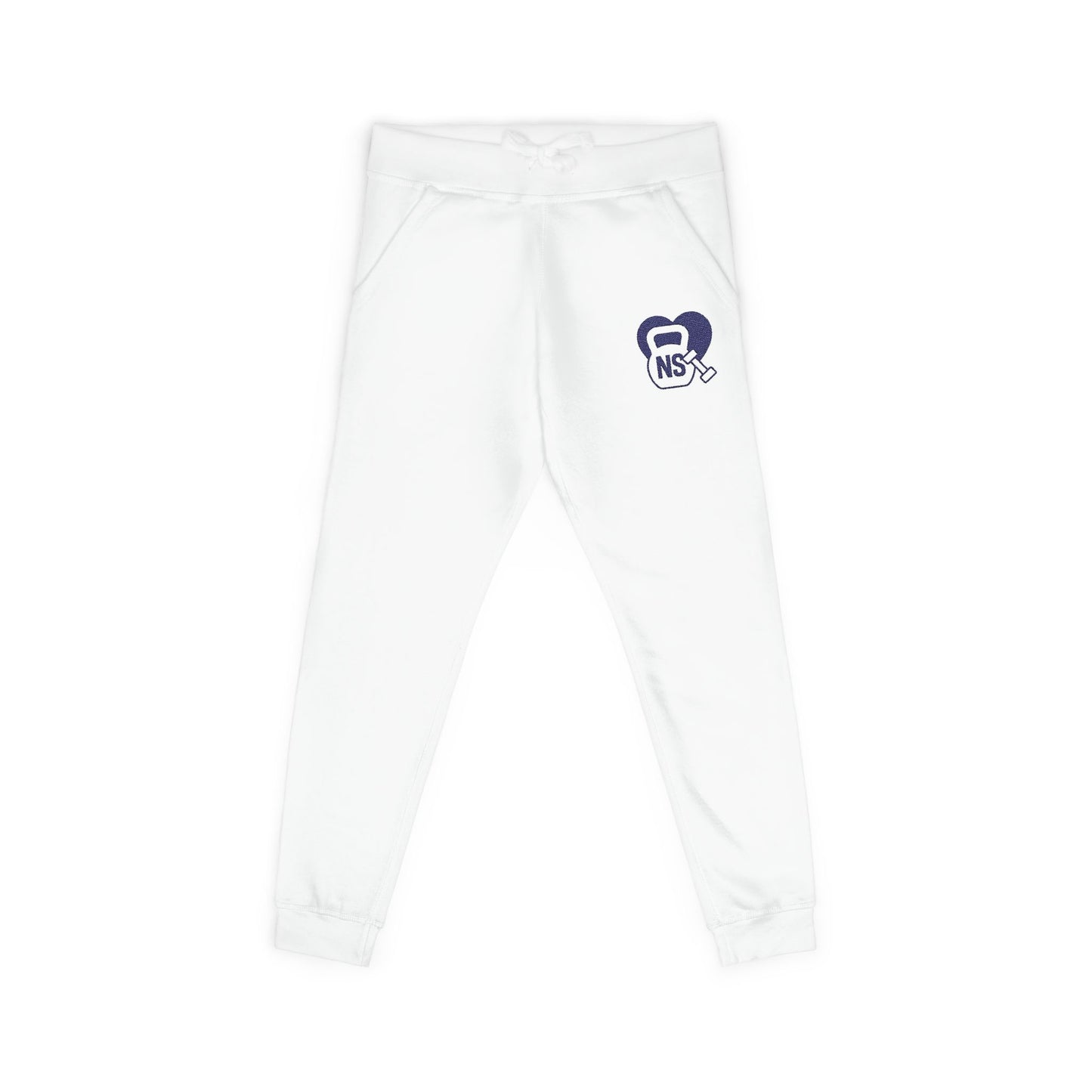 Cozy Embroidered Unisex Fleece Sweatpants, Comfortable Lounge Pants, Perfect for Relaxing, Gifts for Him/Her, Casual Style, Everyday Wear