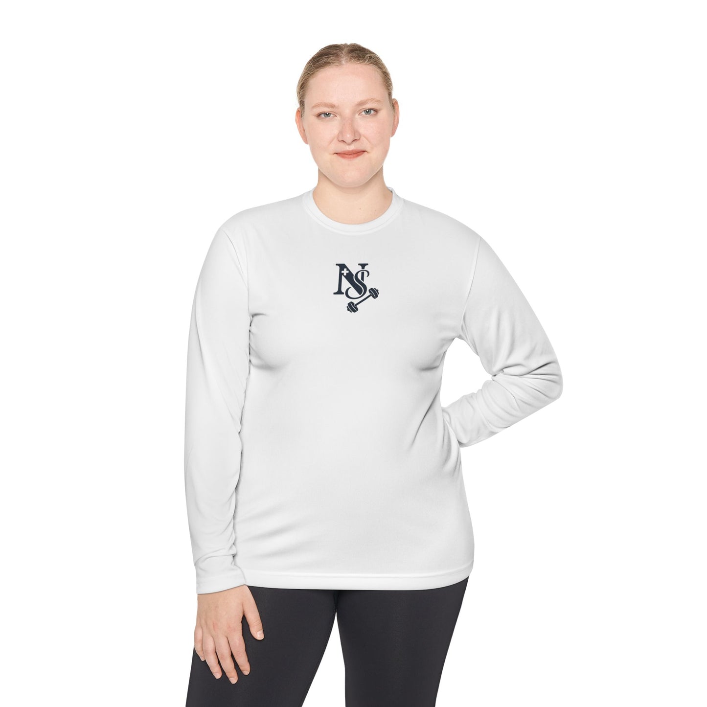 DB Cross Fitness Long Sleeve Tee, Gym Shirt, Workout Apparel, Weightlifting Top, Casual Sportswear, Active Lifestyle Clothing