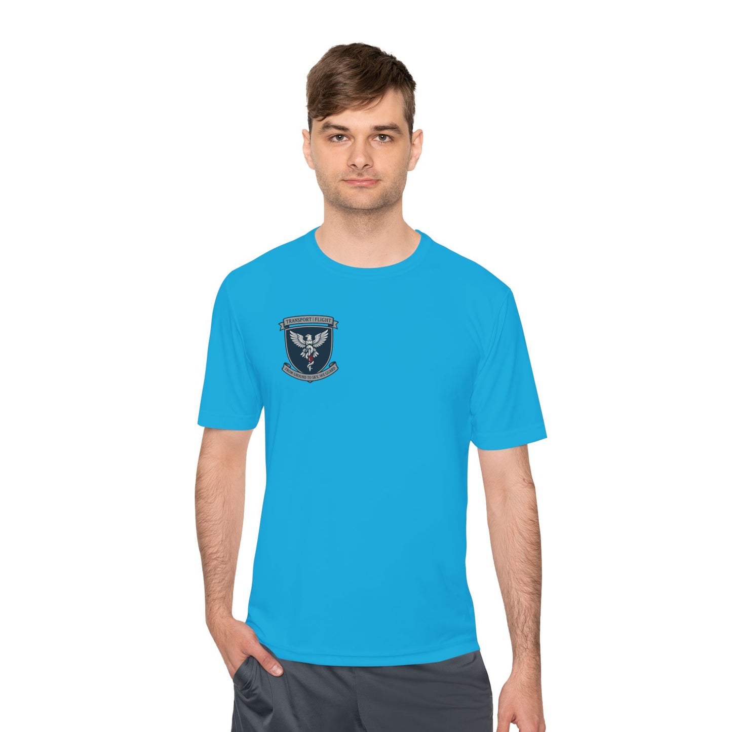 Transport/Flight Moisture Wicking Tee - Comfortable Athletic Shirt, Fitness Wear, Active Lifestyle, Sports Apparel, Workout Top