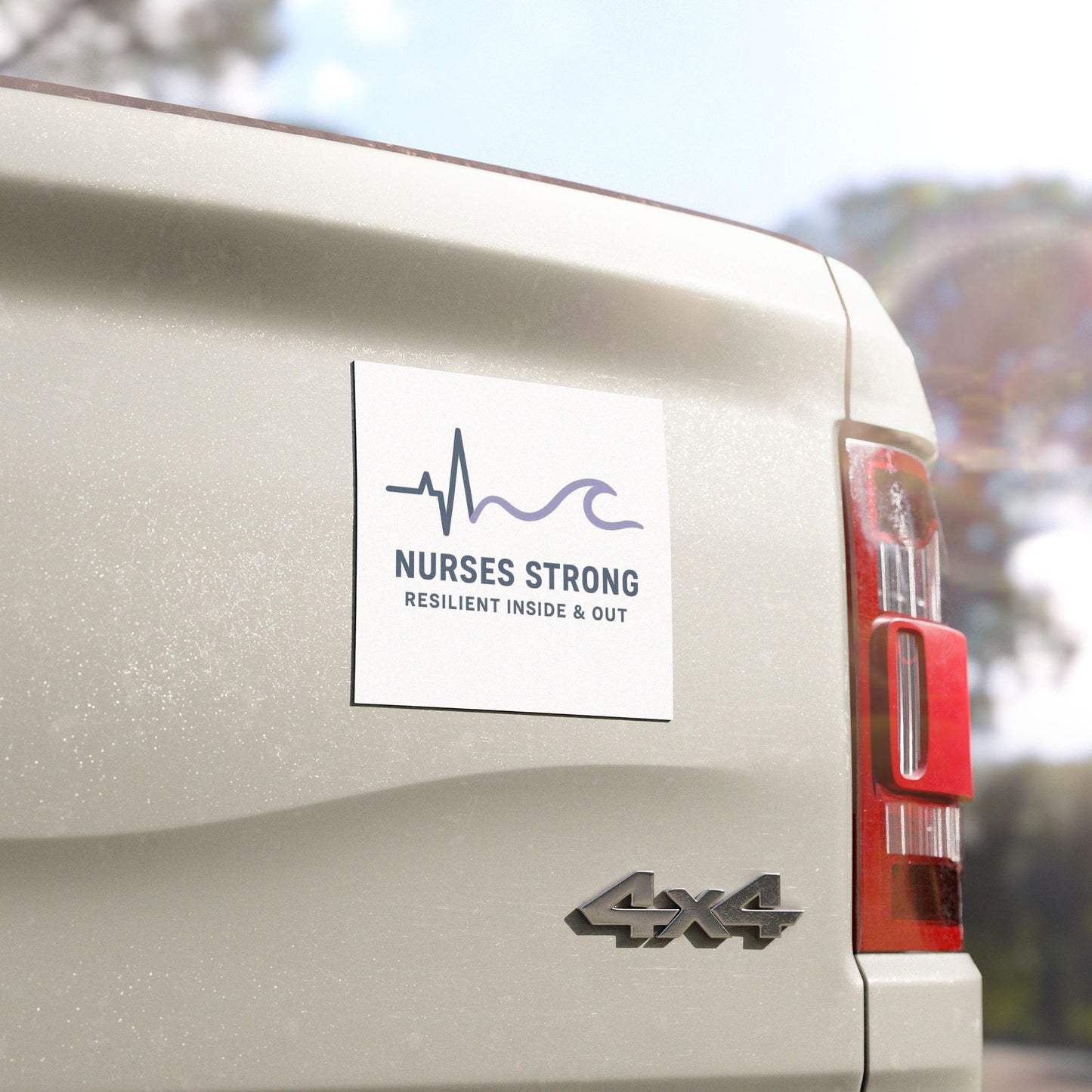 Nurse Support Car Magnet, Resilient Nurses Gift, Medical Professional Car Decor, Strong Nurse Magnet, Healthcare Appreciation