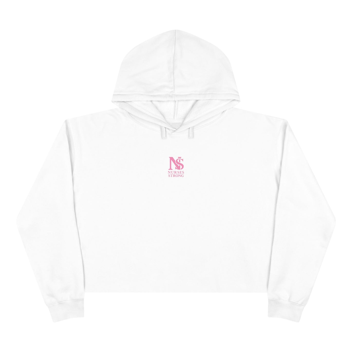 Nurses Strong Crop Hoodie | Empowering Workwear, Gift for Nurses, Fitness Apparel, Cozy Lounge Top, Inspirational Clothing