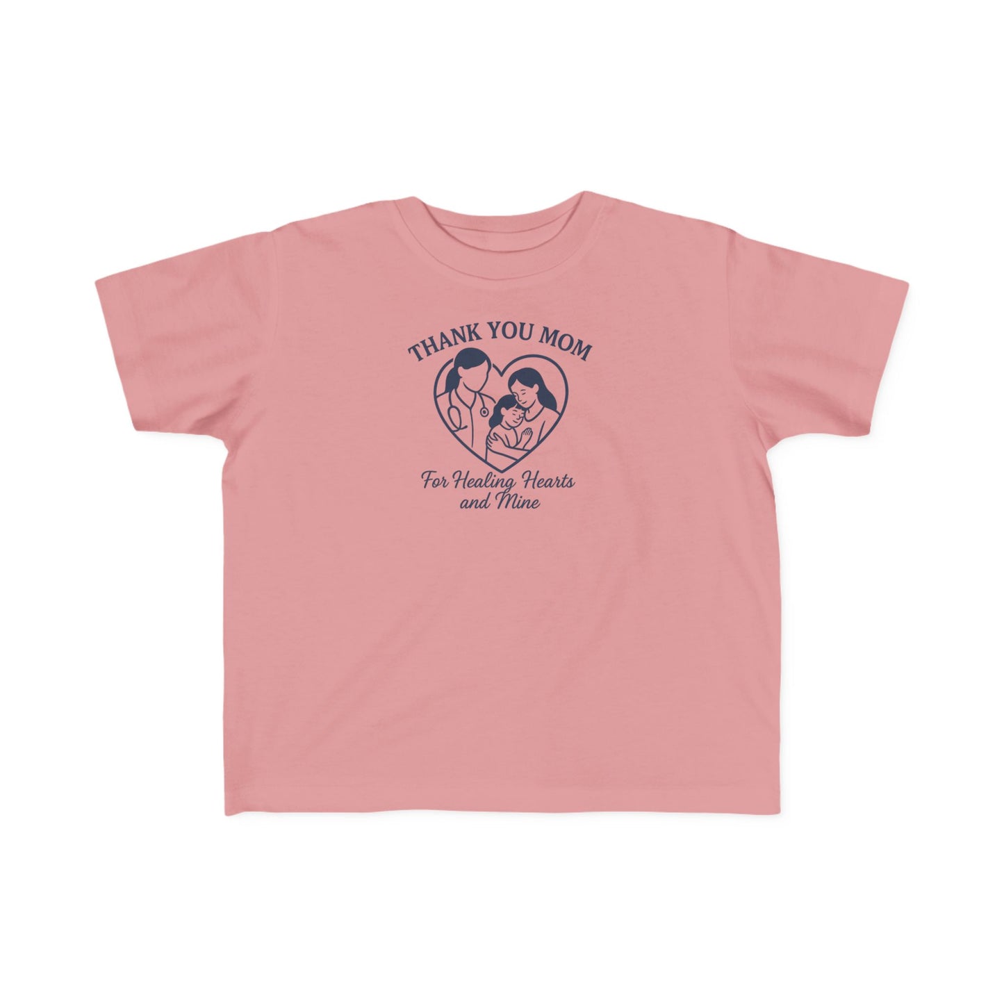 Toddler's Thank You Mom Tee, Cute Toddler Shirt, Kids' Gift for Mother's Day, Birthday Party Outfit, Comfy Jersey T-Shirt