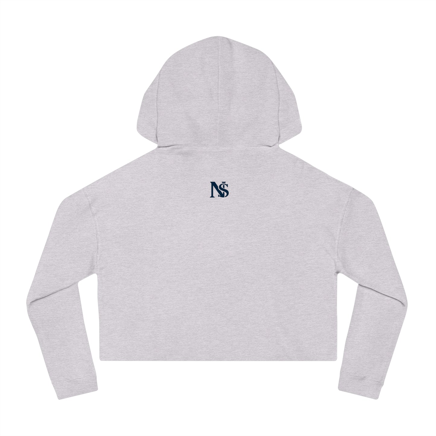 Diamond Cropped Hooded Sweatshirt