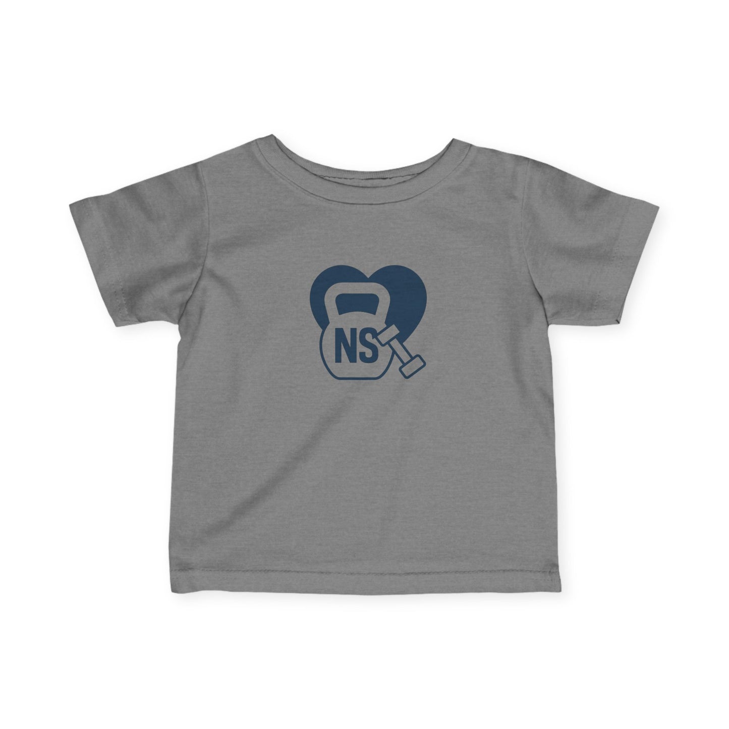 Heart & Kettlebell Infant Tee, Cute Baby Workout Shirt, Newborn Gift for Fitness Parents, Baby Clothes for Gym Lovers, Unique Baby [...]