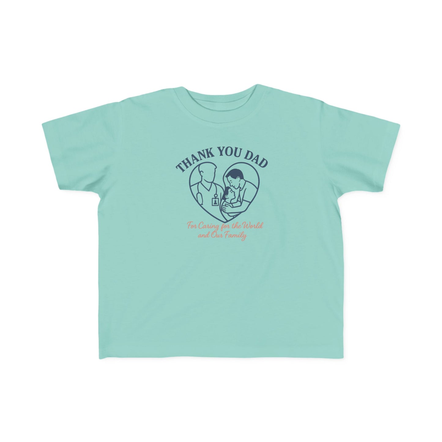 Thank You Dad Toddler T-Shirt, Father's Day Gift, Cute Kids Tee, Appreciation Shirt for Dad, Family Love, Toddler Apparel